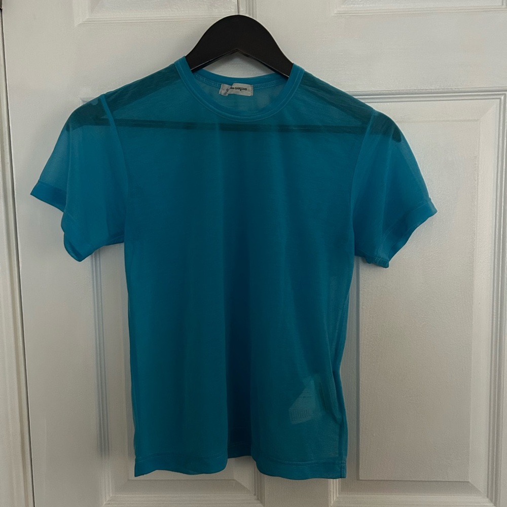 Comme des Garcons Blue Short Sleeve Tee